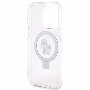 Karl Lagerfeld KLHMP14LHMRSKCH iPhone 14 Pro 6.1" white/white hardcase Ring Stand Karl&Choupette MagSafe