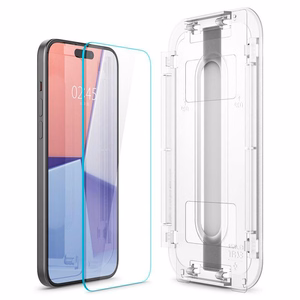 SPIGEN tempered glass GLAS.TR ”EZ FIT” for IPHONE 15 Plus transparent