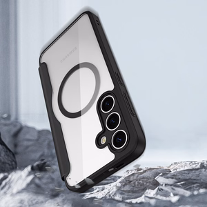 Dux Ducis Skin X Pro Suojakuori Samsung Galaxy S25+:lle MagSafella ja lompakolla - Musta