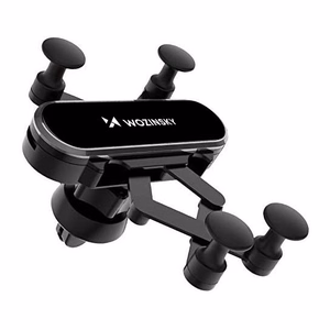 Wozinsky painovoima-auton puhelinteline ilmaventtiiliin musta (WCH-05)