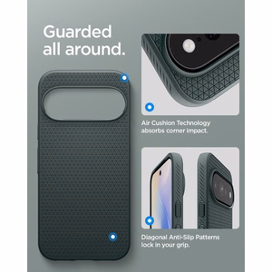 Spigen Liquid Air (Mag Fit) -suojakuori Google Pixel 11 Prolle, vihreä (Abyss Green)