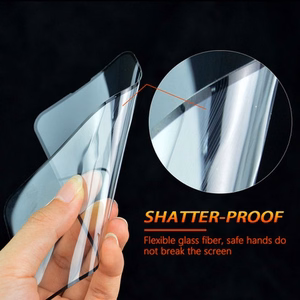5D Full Glue Hybrid Glass for iPhone 13/13 PRO/14/16e / 17e (SE 4 2025) Bestsuit Flexible black