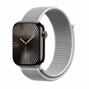 Crong Nylon Apple Watch -urheiluranneke, 38/40/41/42 mm, hopeanharmaa