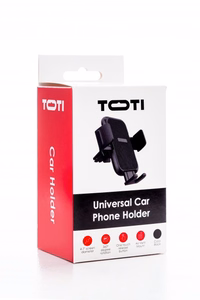 SEEK TOTI universaali auton tuuletusaukkoteline puhelimelle, musta