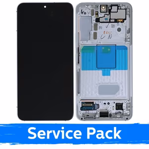 LCD-näyttö yhteensopiva Samsung S901 S22 kehyksellä / valkoinen (Cream)(Sky Blue) / (Service Pack)