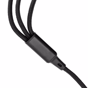 Kaapeli 3in1 Type C - Lightning / Type C / Micro USB 2,4A C171 1,2 m musta