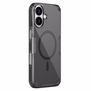 Nillkin Nature TPU Pro Magneettinen Suojakuori MagSafe-yhteensopiva iPhone 17 Pro:lle - Puoliläpinäkyvä musta