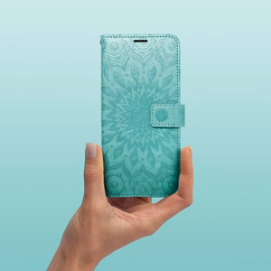 MEZZO Book Suojakuori Samsung A37 5G:lle mandala vihreä