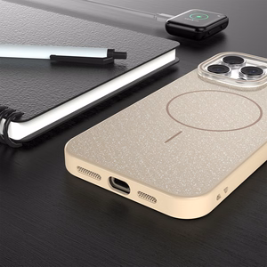 Glitter Thin Mag Suojakuori iPhone 17 Air 6,6 ruskea
