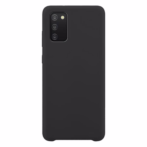 Silikonikotelo Pehmeä joustava kumisuojus Samsung Galaxy A03s musta