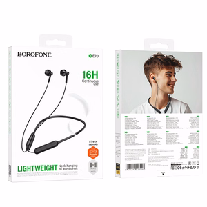 Borofone Urheilukuulokkeet BE70 Light bluetooth musta