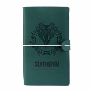 Harry Potter Slytherin nahkainen matkapäiväkirja, 12 × 19,6 cm, vihreä