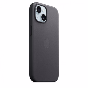 Apple FineWoven -kuori MagSafella iPhone 15:lle, musta (MT393ZM/A)