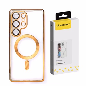 Wozinsky Electroplated MagSafe Suojakuori Samsung Galaxy S24 FE:lle - kultainen