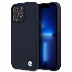 Suojakuori BMW BMHCP13LSILNA iPhone 13 Pro / 13 6,1" tummansininen/navy hardcase Silicone Signature