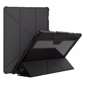 Nillkin Bumper Nahkainen Case Pro Suojakuori Samsung Galaxy Tab S9+:lle - musta