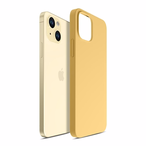 3mk Hardy Silicone MagCase Suojakuori iPhone 15 Plus:lle - keltainen