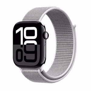 Crong Nylon Apple Watch -urheiluranneke, 38/40/41/42 mm, hopeanharmaa