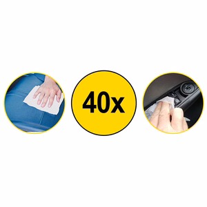 Dunlop moist wipes for car-dashboard care, 40 pcs.