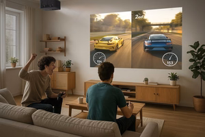 Optoma Photon Life PK32 standardin heittoetäisyyden projektori 1100 ANSI lumenin DLP UHD 4K (3840x2160) 3D musta