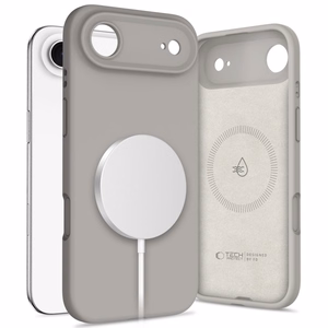 Tech-Protect Silikoninen MagSafe Suojakuori iPhone 17 Air:lle - harmaa