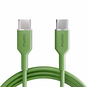 Puro ICON USB-C - USB-C -kaapeli 1,5 m - vihreä