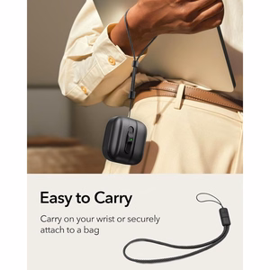 ESR Pulse Halolock MagSafe -kotelo AirPods 4 -kuulokkeille, musta