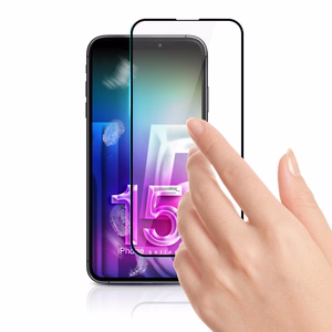 Karkaistu lasi 3mk Hard Glass Max Lite Apple iPhone 15 Plus musta