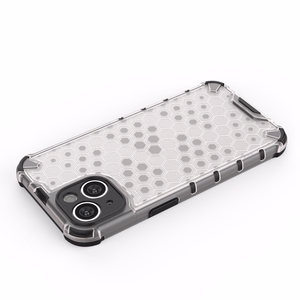 Honeycomb kotelo iPhone 14 Plus panssaroitu hybridi suojus sininen