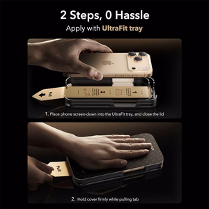 ESR UltraFit Armorite Pro Karkaistu lasi iPhone 17 Pro Max:lle - Kirkas