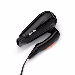 BaByliss Travel Dry 2000 5344E – hiustenkuivain, 2000 W, musta