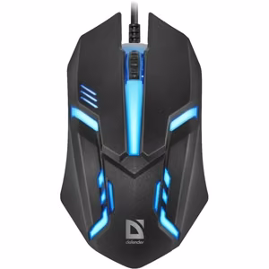 MOUSE DEFENDER CYBER MB-560L BLACK 7 COLORS 1200DPI 3P