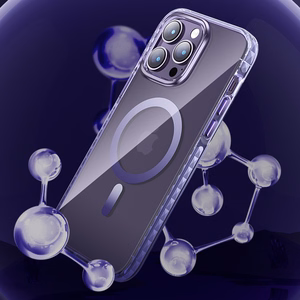 Kingxbar PQY Ice Crystal Series magneettinen kotelo iPhone 14 Pro MagSafe harmaa