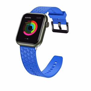 Kellon hihna Y-ranneke Apple Watch 42 / 44 / 45 mm:lle - sininen - sininen