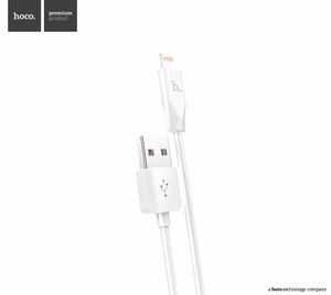 Hoco USB-A - Lightning -kaapeli 2,1A 1 m X1 - valkoinen