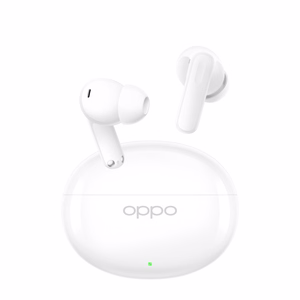 OPPO täysin langattomat kuulokkeet Enco Air5 Bluetooth, korvansisäiset, mikrofoni, kiiltävänvalkoinen, melunvaimennus, langaton