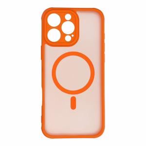 Suojakuori iPhone 16 PRO MAX:lle Full Matte Mag Cover MagSafe-yhteensopiva oranssi