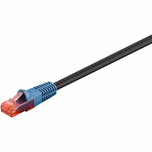 Goobay CAT 6 Outdoor-patch cable, U/UTP 94393 Black RJ45 male (8P8C) RJ45 male (8P8C)