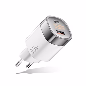 Laturi GaN USB Type-C, USB Type-A: 33W, PPS