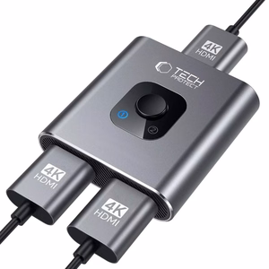 Tech-Protect HB07 HUB Sovitin 2in1 HDMI 4K 60Hz - harmaa