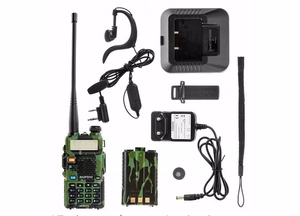 Baofeng UV-5R HTQ – käsiradiopuhelin, maastokuvioitu (UV-5R-HTQ-CAMO)