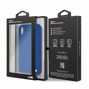 BMW Silicone M Collection iPhone Xr Suojakuori - sininen
