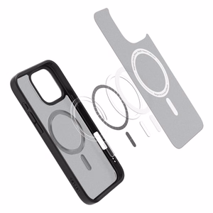 Spigen Ultra Hybrid Mag MagSafe Suojakuori iPhone 16 Pro Max 6,9 - huurrettu musta