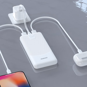 Dudao K10 10000mAh 2.4A varavirtalähde, 2 × USB-A-liitäntää – valkoinen