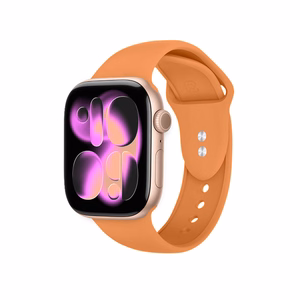 Crong Liquid Apple Watch -ranneke, 38/40/41/42 mm, oranssi