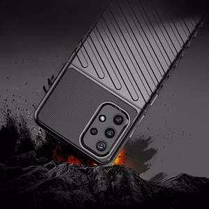 Thunder Case Joustava Kova Rugged Cover TPU Case Samsung Galaxy A72 4G sininen