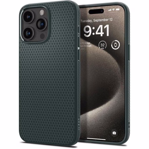 Spigen Liquid Air Suojakuori iPhone 16 Pro Max:lle - vihreä
