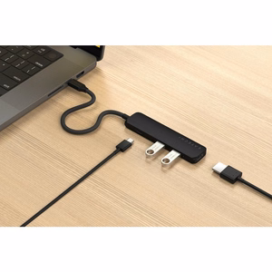 SATECHI adapter HUB 4in1 Type C ST-P4SK black