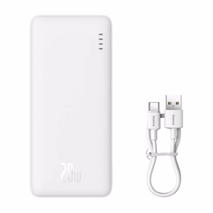 Baseus Airpow litiumpolymeeri-virtapankki 10000 mAh 20 W Valkoinen