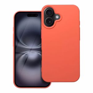Silikoninen suojakuori iPhone 16:lle persikka